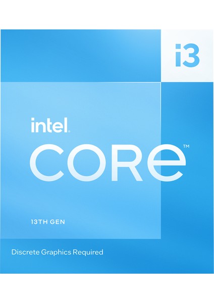 Core i3 13100F 3.40GHz 4 Çekirdek 12MB Önbellek LGA1700 Soket 10nm Kutulu Box İşlemci