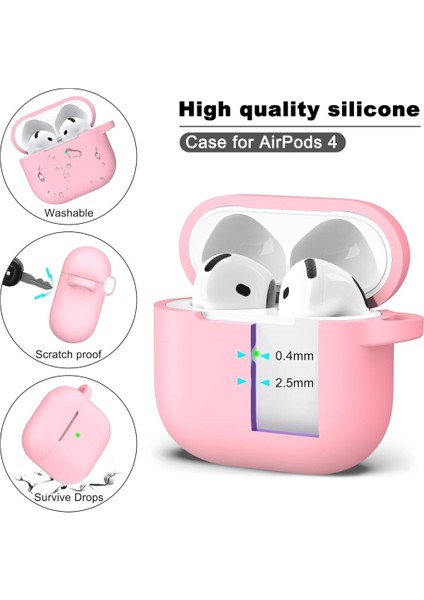 Apple Airpods 4. Nesil Standart Yumuşak Silikon Kılıf