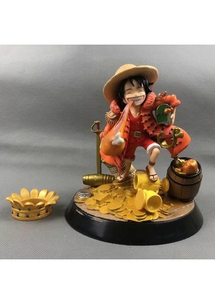 One Piece Deniz Hip Şapkası Korsan Kaptan Hazine Luffy El Yapımı 18CM Model Anime Karakter Çocuk Oyuncak Noel Hediyesi | Aksiyon Figürleri (Yurt Dışından)