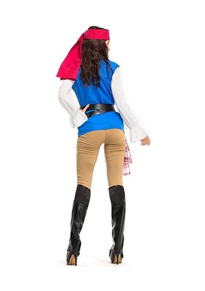L Karnaval Cadılar Bayramı Çift Karayip Korsanları Kostüm Klasik Klasik Jack Kaptan Küpe Rol Oyunu Cosplay Süslü Parti Elbisesi | Tatil Kostümleri (Yurt Dışından) modelleri