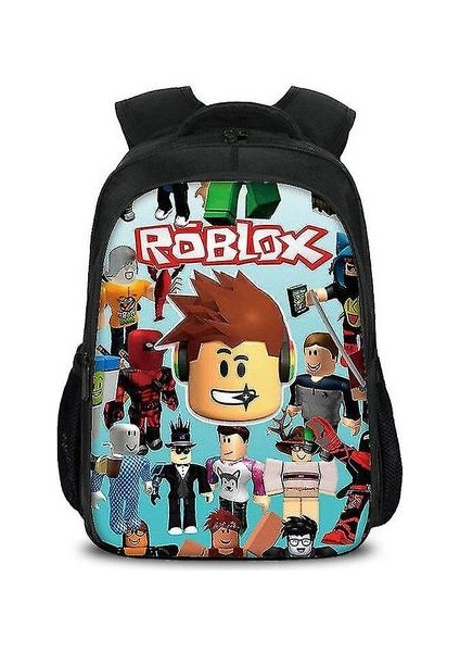 (Blue Roblox Game Kid Sırt Çantası+Yalıtımlı Öğle Yemeği Çantası+Kalem Kılıfı) 3pcs Roblox Sırt Çantası Öğle Yemeği Bagmt (Yurt Dışından) fiyatları
