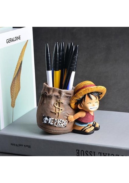 Aksiyon Anime Tek Parça Luffy Kalem Tutucu Figür Oyuncaklar Çocuklar Için Örümcek Adam Totoro Model Masa Dekor Doğum Günü Hediyesi | Aksiyon Figürleri (Yurt Dışından)