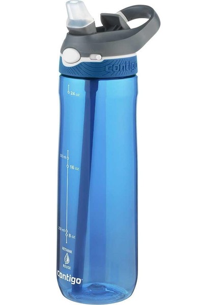 Ashland Tren Tek El Bas Iç Kapaklı Su Matarası 720 ml 2191379 Mavi