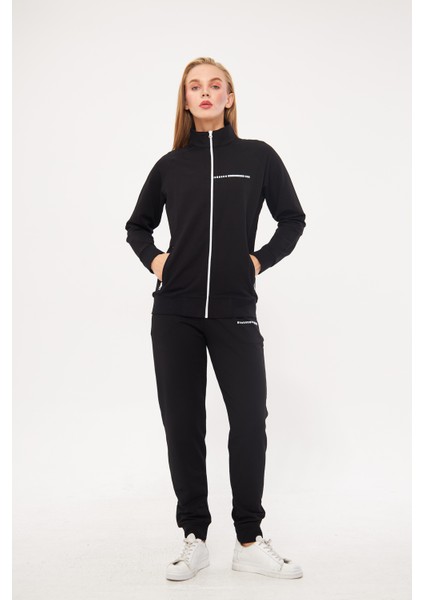 Pamuklu Fermuarlı Paçası Lastikli Kadın Eşofman Takımı 5532 fırsatları