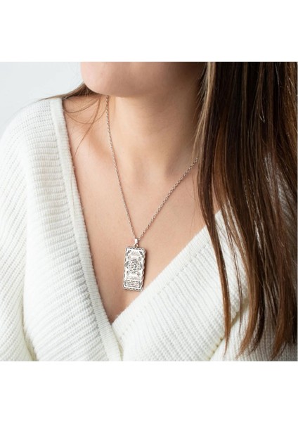 Gümüş Kaplama Hilye-I Şerif Dualı Kolye modelleri