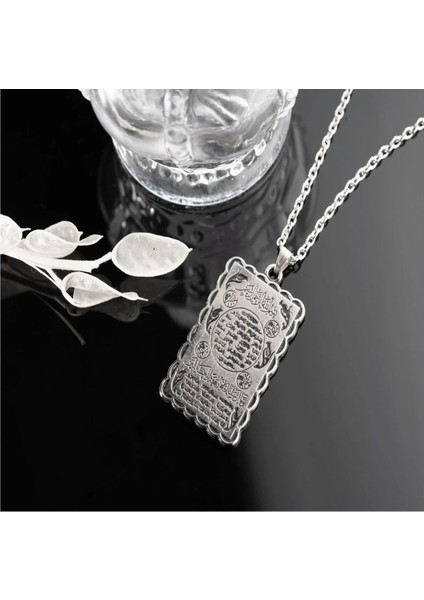 Gümüş Kaplama Hilye-I Şerif Dualı Kolye fırsatları