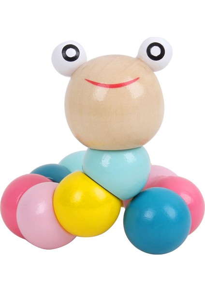 çocuk Erken Eğitim Eğitici Oyuncaklar Montessori Erken Eğitim Ahşap Macaron Gökkuşağı Seti Kulesi (Yurt Dışından)