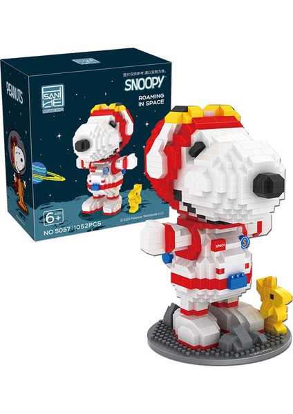 Gerçek Fıstık Anime Snoopy Figürleri Kawaii Karikatür Yapı Taşları Oyuncak Tuğlaları Çocuklar Için Eğitici Oyuncaklar Birleştirin Hediyeler (Yurt Dışından)