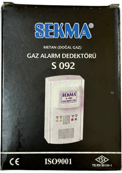 Doğal Gaz (Metan) Alarm Dedektörü S-092 (5 Adet)