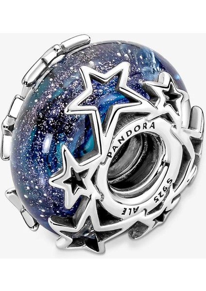 Galaksi Mavisi ve Yıldız Murano Charm 790015C00 modelleri
