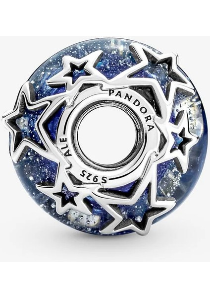 Galaksi Mavisi ve Yıldız Murano Charm 790015C00 fırsatları