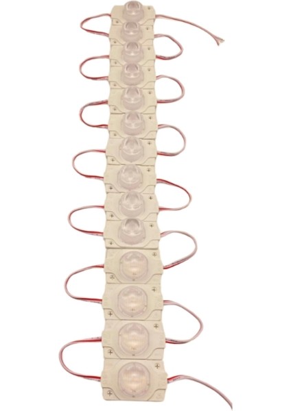 12 Volt 1.5 Watt Tek Lensli 4000K Naturel Beyaz 3030 LED Modül IP65 10 Adet Modül