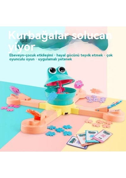 Eğlenceli Kurbağa Projeksiyon Besleme Böcek Yeme Oyunları Eğitici Oyuncaklar (Yurt Dışından)