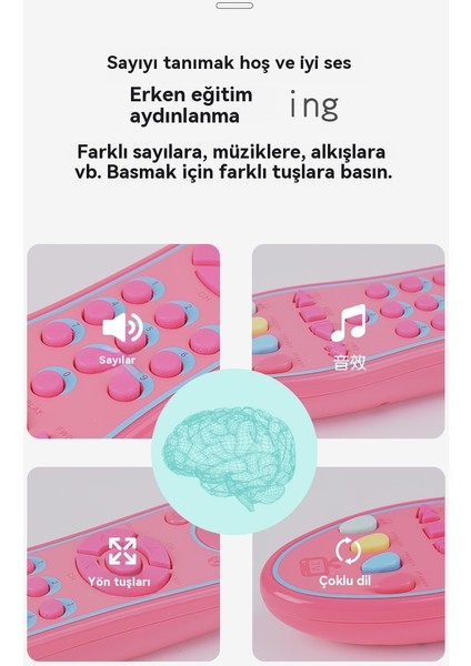 Eleganceemporium Bebek Tv Simülasyon Uzaktan Kumanda Eğitici Oyuncaklar (Yurt Dışından) fırsatları