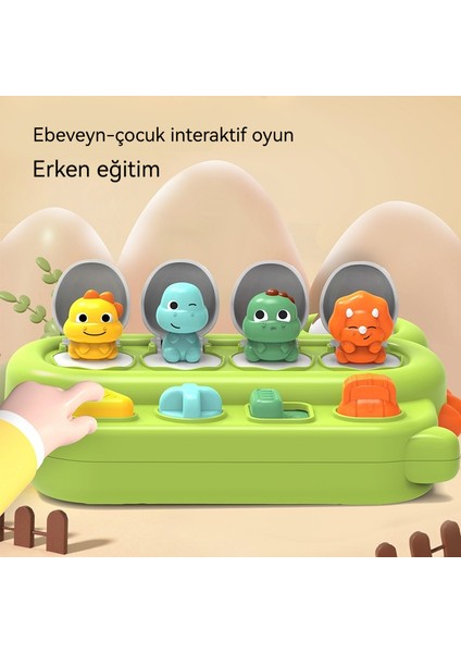 Eleganceemporium Dinozor Bulmaca Anahtar Kutusu Gizlenme Bebek Mekanizması Kutusu Nedensellik Erken Eğitim Renk Bilişsel Oyuncak (Yurt Dışından)