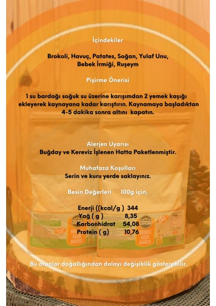 Brokoli Kaşık Maması 2'li Set 100G + 6 Ay
