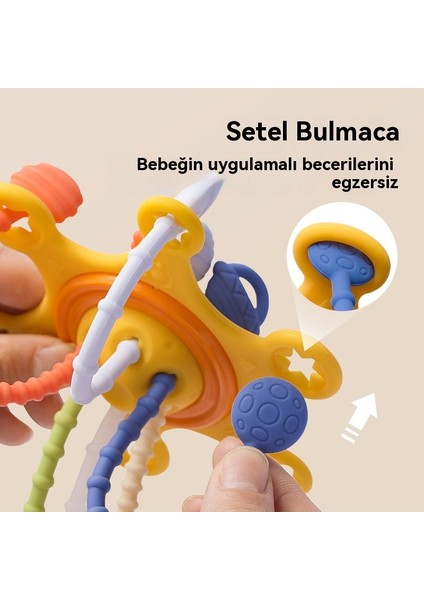 Eleganceemporium Bebek Yumuşak Kauçuk Lalale Kavrama Eğitimi Çekme Yumuşak Kauçuk Oyuncak (Yurt Dışından)