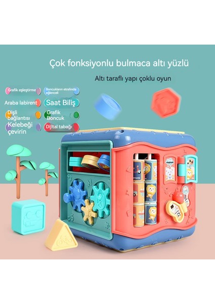 Eleganceemporium Puzzle Hexahedron Erken Eğitim Bilişsel Oyuncaklar (Yurt Dışından)