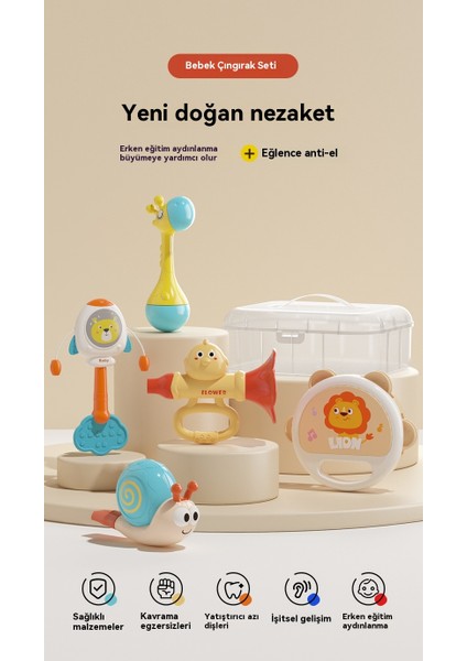 Eleganceemporium 5 Adet Bebek Çatlak Seti Oyuncak (Yurt Dışından)