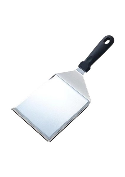 Paslanmaz Çelik Teppanyaki Tavada Kızartma Spatulası, Pişirme Spatulası, Kalınlaştırılmış Biftek Spatulası, Pizza Spatulası (Yurt Dışından)