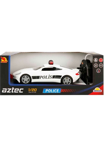 1:20 Uzaktan Kumandalı Suncon Polis Arabası 21 Cm. - Beyaz-1 indirimleri