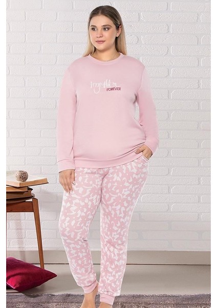 Büyük Beden Battal Uzun Kol Pijama Takımı Dowry B09-164