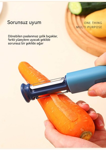 2 1 1 Bıçak Bileme ve Soyma Çift Amaçlı Soyucu (Yurt Dışından)