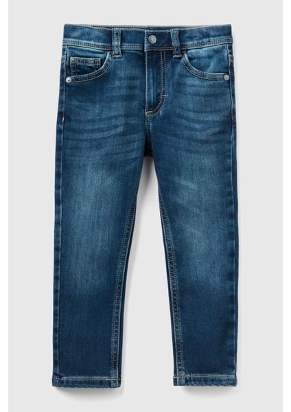 Erkek Bebek Denim Pantolon - Mavi