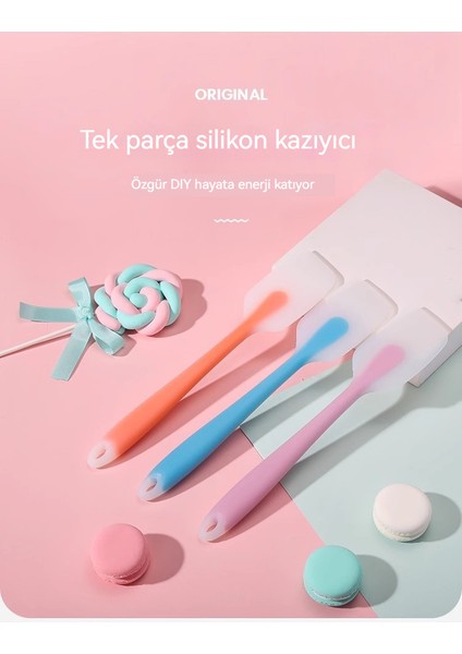 Gıda Sınıfısilikon Kazıyıcıyüksek Sıcaklığa Dayanıklıhepsi Bir Parça Krem Spatula Kek Karıştırıcı (Yurt Dışından) fiyatları