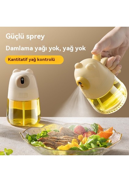 300ML Ayı Yağ Spreyi Şişesi Mutfak Yemeklik Yağ Sızdırmaz ve Yapışmaz Cam Yağ Sprey Şişesi (Yurt Dışından) fiyatları