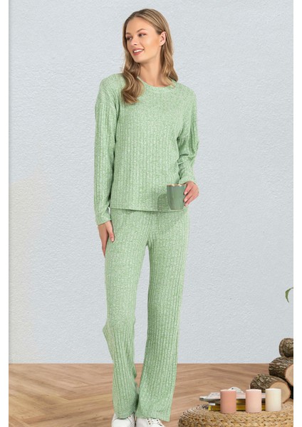 Triko Uzun Kol Pijama Takımı Dowry 09-80 modelleri