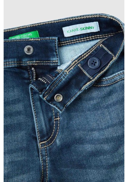 Erkek Bebek Denim Pantolon - Mavi