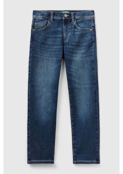 Erkek Çocuk Denim Pantolon - Mavi