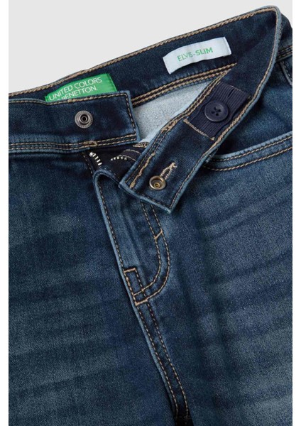 Erkek Çocuk Denim Pantolon - Mavi
