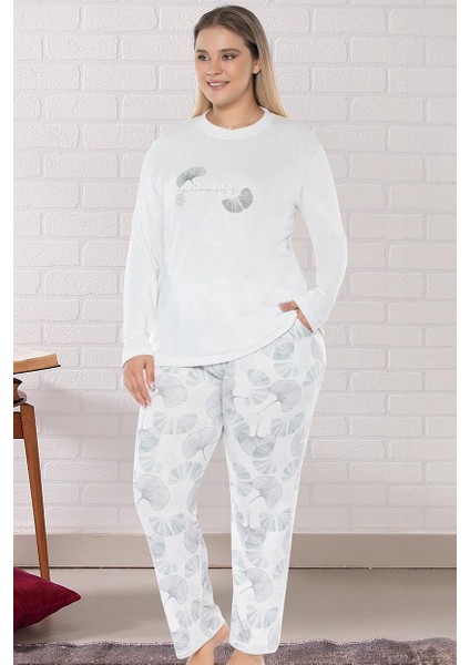 Büyük Beden Battal Uzun Kol Pijama Takımı Dowry B09-161