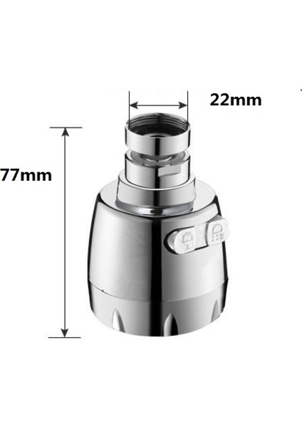 S Beden Mutfak Su Tasarrufu Musluk Başlığı 360 Derece Lavabo Aerator Başlığı (Yurt Dışından) fırsatları