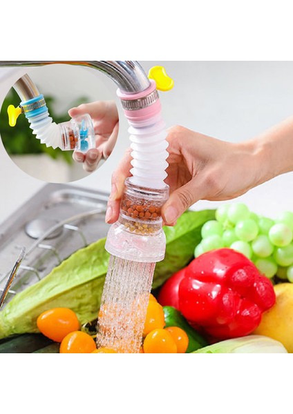 Mavi-B Tarzı 360 Derece Ayarlanabilir Musluk Uzatma Ağızlık Su Tasarrufu Püskürtücü Filtre Difüzör Mutfak Banyo Su Musluğu Aksesuarları (Yurt Dışından) fiyatları