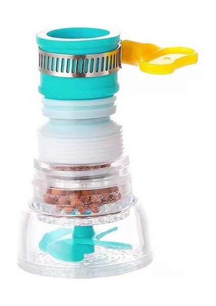 Mavi-A Tarzı 360 Derece Ayarlanabilir Musluk Uzatma Ağızlık Su Tasarrufu Püskürtücü Filtre Difüzör Mutfak Banyo Su Musluğu Aksesuarları (Yurt Dışından)