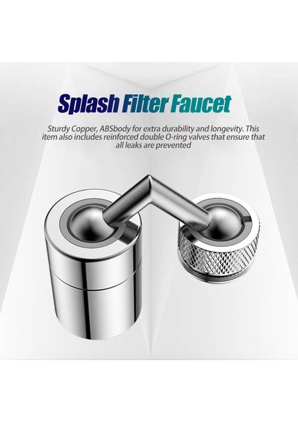720TAP-2 Kafa Stili 720° Döner Musluk Başlığı Su Tasarrufu Için Evrensel Anti-Sıçrama Filtre Aerator Rotasyonlu Musluk Başlığı (Yurt Dışından) indirimleri