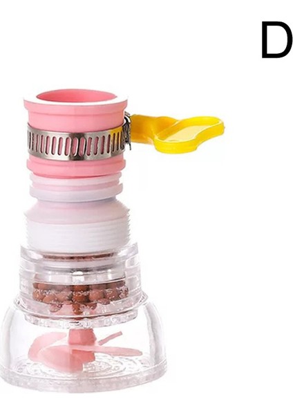 D Stili 360 Derece Dönebilen Püskürtme Başlığı Musluk Döner Aerator Uzatıcı Ayarlanabilir Su Tasarrufu Püskürtücü Filtre Döner Difüzör (Yurt Dışından)