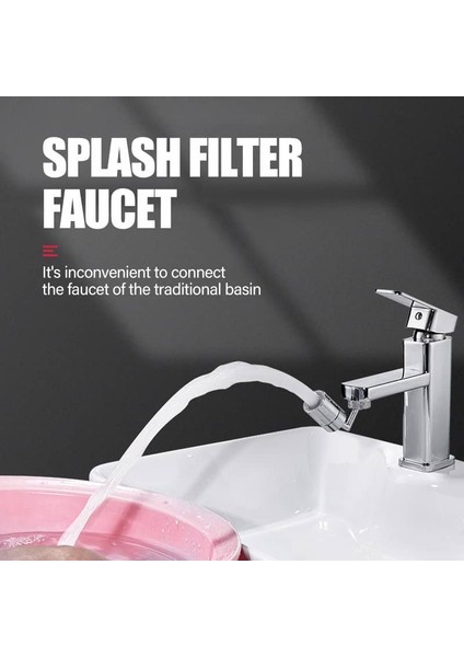 A2 Stili 360 Derece Evrensel Musluk Uzatıcı Başlığı Sıçrama Önleyici Filtre Musluk Hareketli Mutfak Açma Su Tasarrufu Nozül Püskürtücü (Yurt Dışından) indirimleri