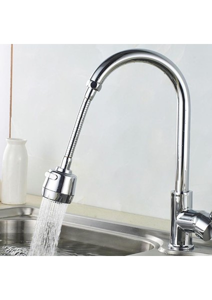 S Tarzı Dönebilen Su Tasarrufu Musluk Aparatı Gümüş Renkli Filtreli Su Musluğu Köpürtücü Aparat - E-Ticaret Başlığı (Yurt Dışından) modelleri