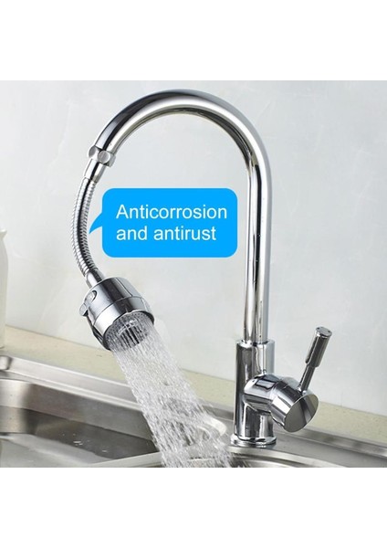 S Tarzı Dönebilen Su Tasarrufu Musluk Aparatı Gümüş Renkli Filtreli Su Musluğu Köpürtücü Aparat - E-Ticaret Başlığı (Yurt Dışından) fırsatları