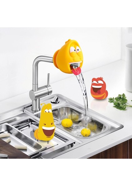 D Stili Çocuklar Için Musluk Uzatıcı El Yıkama Yardımcı Araç - Su Tasarrufu Çizgi Film Silikon Musluk Uzatma Aracı (Yurt Dışından) fırsatları