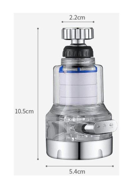 No.3 Tarzı 360 Derece Dönebilen Mutfak Musluğu Aerator Su Tasarrufu Başlığı 3 Mod Ayarlanabilir Pp Pamuklu Püskürtücü Filtre Difüzörü Musluk Bağlantısı (Yurt Dışından) indirimleri