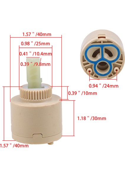 E-40MM Stili 1 Adet mm Su Tasarrufu Yedek Seramik Kartuş Su Karıştırıcı Musluk Bataryası Kartuşu Mutfak Banyo Bataryası Yedek Parça - Türkçe (Yurt Dışından)