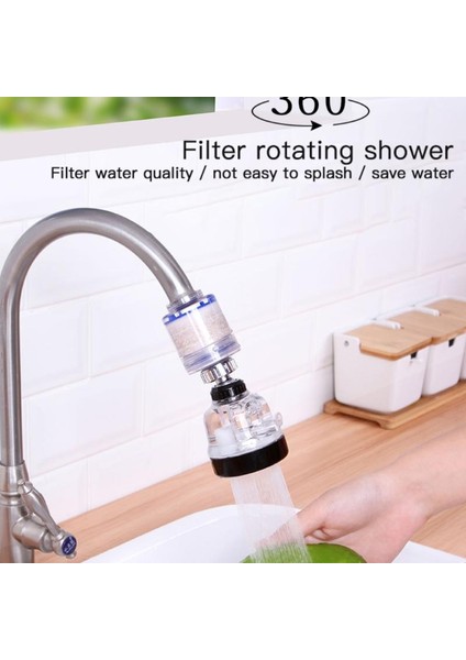 No.1 Tarzı 360 Derece Dönebilen Sıçrama Geçirmez Klor Giderici Filtre Musluk Başlığı Su Arıtma Musluğu 3 Mod Su Tasarrufu (Yurt Dışından) fırsatları