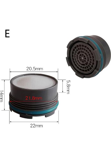 E Stili Erkek Iplik Su Tasarrufu Musluk Aeratörü Musluk Balon Mutfak Lavabo Musluk Aksesuarı Içinde Bubbler Filtre (Yurt Dışından)