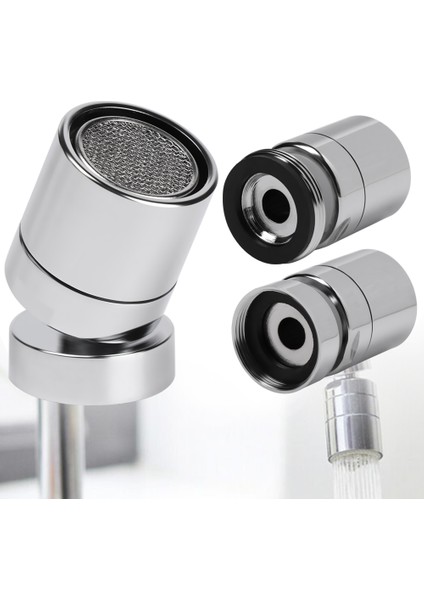 D Tipi Stili Esnek 360 Derece Dönebilen Musluk Nozulu Bağlantısı Pirinç Su Tasarrufu Musluk Musluk Aerator Püskürtücü Lavabo Aerator Mutfak Ev Donanımı (Yurt Dışından) fiyatları