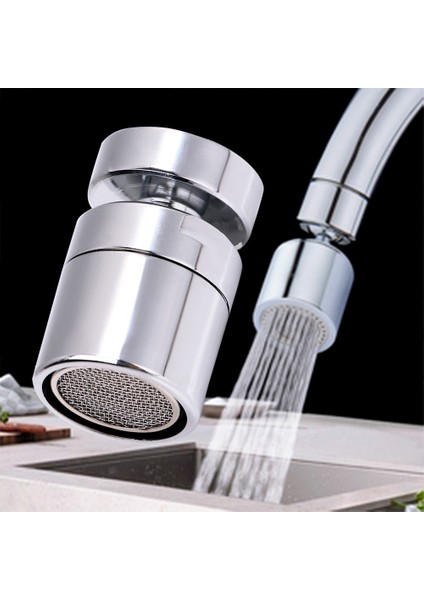 D Tipi Stili Esnek 360 Derece Dönebilen Musluk Nozulu Bağlantısı Pirinç Su Tasarrufu Musluk Musluk Aerator Püskürtücü Lavabo Aerator Mutfak Ev Donanımı (Yurt Dışından) modelleri